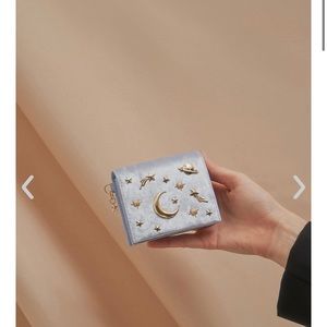 Charles & Keith celestial velvet wallet NWT